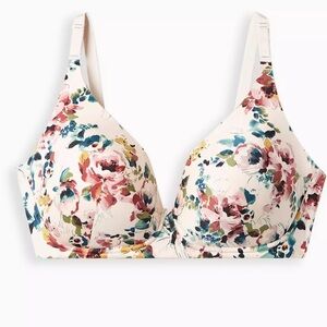 Torrid floral Dream Wire-Free Plunge Bra size 40DD